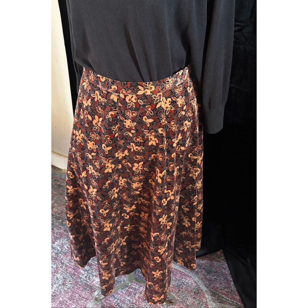 Vintage Contima Velvet Skirt American Made